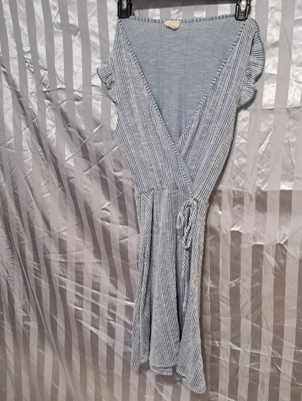 Caution To The Wind Blue and White Striped Dress
